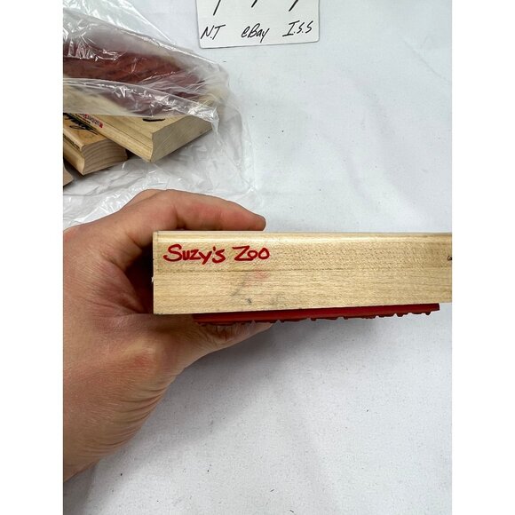 Rubber Stampede Stamps Set Lot Wood Posh Impressions Suzys Zoo Party Vintage 1 - Picture 9 of 10
